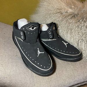 2002 NIKE AIR JORDAN II 2 NU' RETRO BLACK CHROME GREY SILVER 306152 001